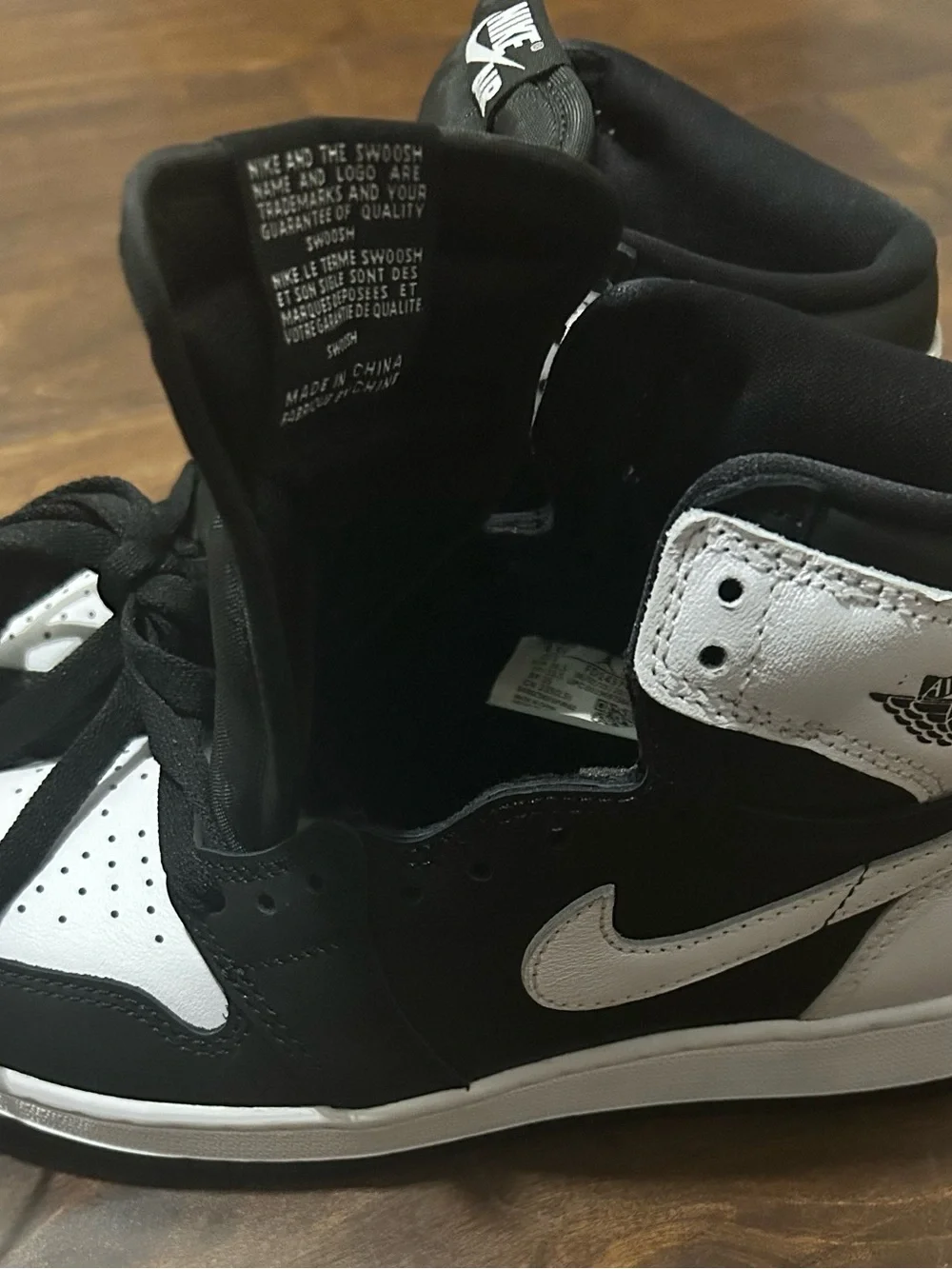 Nike Kids Black and White High-Top Sneakers - Picture 13 of 16